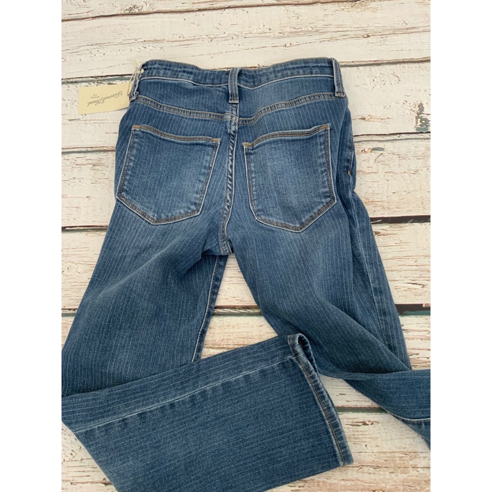 Universal Thread Blue Pinstripe High Rise Skinny Jeans Womens 00/24 NWT - Picture 4 of 4